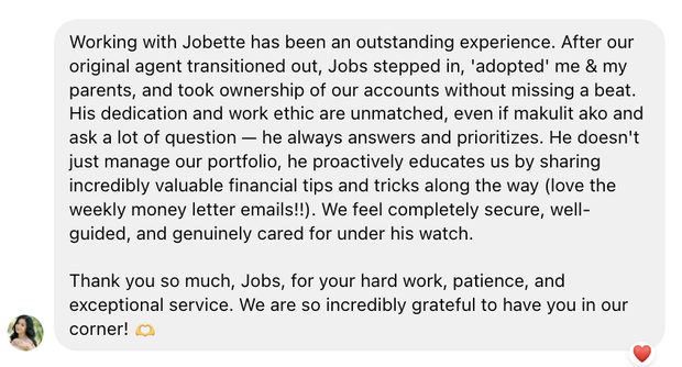 Client message from Aeylla, Accountant